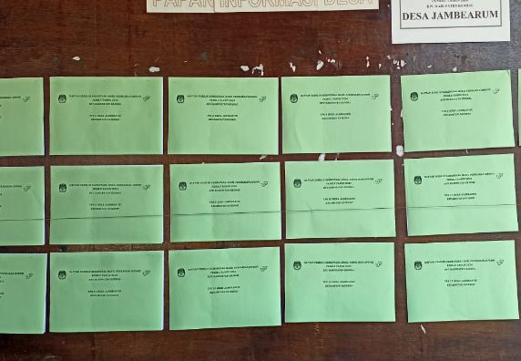 Cermati Pengumuman Daftar Pemilih Sementara Hasil Perbaikan (DPSHP) Pemilu Tahun 2024 Desa Jambearum 